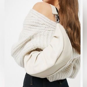 ASOS DESIGN Ruched Croissant Shoulder Bag
